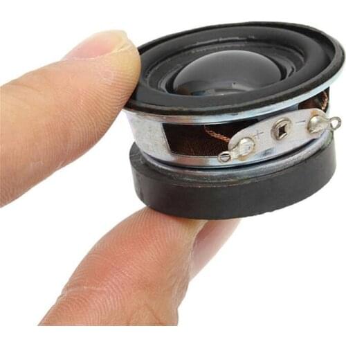 Acoustic Loudspeaker 4R 3W 40MM Speaker 36MM External Magnetic Black Hat PU Edge