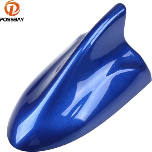 Car Super Shark Fin Antenna Blue Color FM Signal Radio Amplifier Aerials for Seat Ibiza/Mini Cooper/Suzuki Swift/Citroen C4 C3