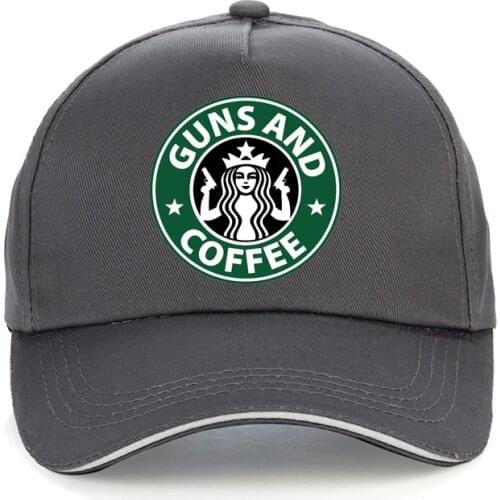 Funny Guns And Coffee Baseball cap 2nd Amendment Pro Gun Rights USA Freedom hip hop hat Unisex snapback hats