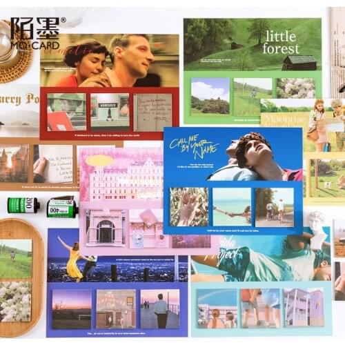 60pcs Classic Film Series Design Memo Pads Cute Stationery Aesthetic Sticky Note Set Notebooks Writing Pad School Supplies