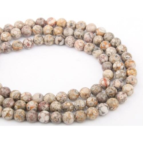 Natural Stone Beads Medical Stone Round for Jewelry Making Beadwork DIY Bracelet Necklace 4/6/8/10/12mm