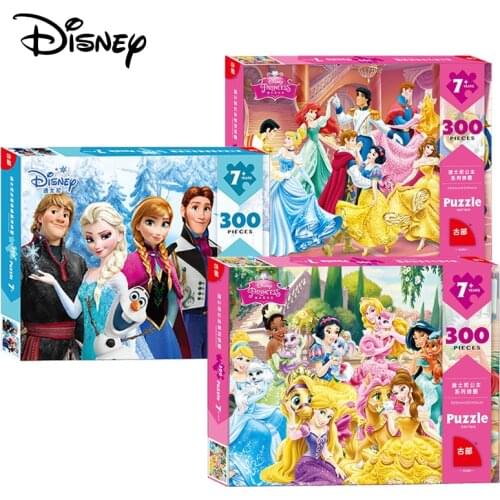 Disney Cartoon Anmation Puzzles Children New Gifts 300 Pieces of Princess Series Puzzles Children Cartoon Toys Toys for Children