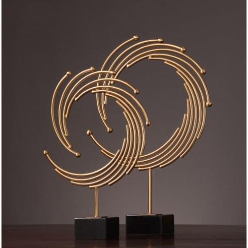 European new classical modern living room handicrafts Creative circula arts and crafts decoration home decor