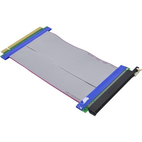 Good PCI Express 16X Riser Card Extender Cable / PCI-E 16X Ribbon Cable 1U 2U Rack mount chassis