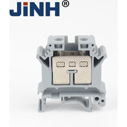 Din Rail Terminal Blocks UK25N 100A/800V Screw Connector Universal Electrical Wire Conductor