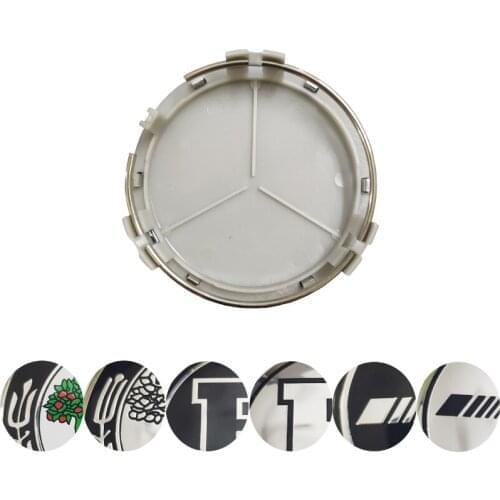 80pcs 75MM Car Wheel Center Caps hub Rim covers for Mercedes Benz AMG Apple tree B Car Accessories Styling