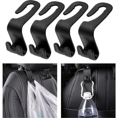4x Car Back Seat Headrest Hook er,Uiversal for Handbag Purse Coat,Organizes Effectively