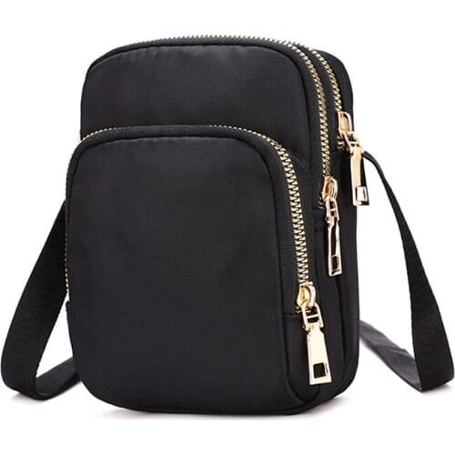 Fashion Womens Crossbody Zipper Mobile Phone Shoulder Bag Lady Female Multifunction Handbags