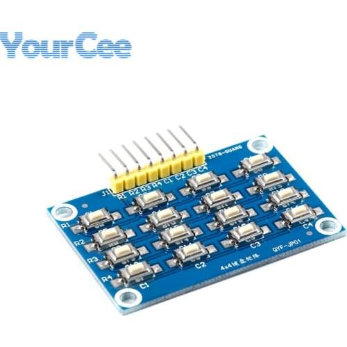 4X4 4*4 16 Keys Matrix Keyboard Module MCU Development Board Module Patch Buttons Learning Board 3.3V 5V for Arduino