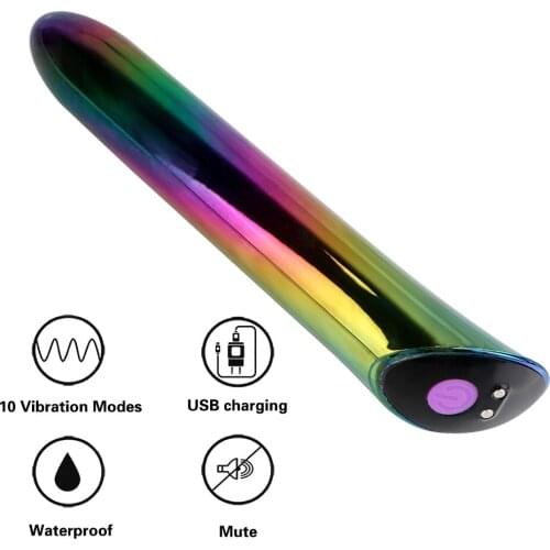 USB Charge Vaginal G Spot Powerful Bullet Vibrator Masturbator Clitoral Stimulator Sex Toys for Women Female