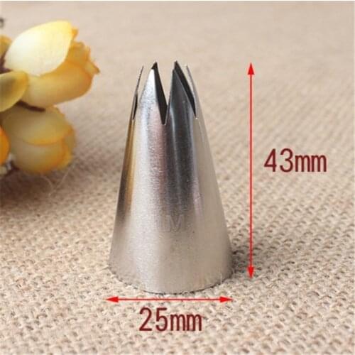 1M Stainless Steel Nozzle Open Star Tip Pastry Cookies Tools Icing Piping Nozzles Cake Decorating Cupcake Creates Drop Flower