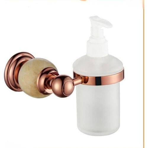 Auspicious Jade Hardware Pendant Bathroom Copper Soap Dispenser Hotel Supplies Soap Dispenser Accessori Bagnoac Cessori Bagno