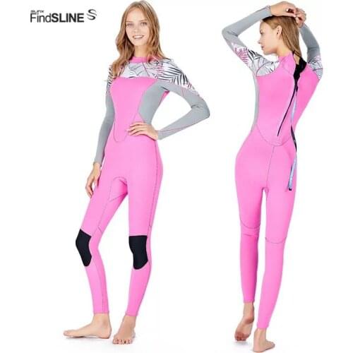 New SLINX High-elastic 2mm Neoprene Women One-piece Wetsuits Thin Slim Sunscreen Keep Warm Scuba Diving Suit Snorkeling Swimsuit