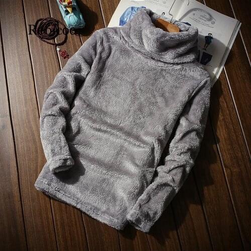 New autumn winter Mens Pullovers Sweaters warm classic solid color Sweater men turtleneck mens thick sweater M,L,XL,XXL
