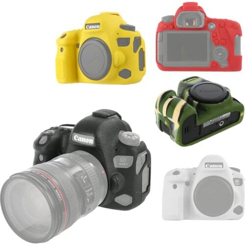 Rubber Silicon Case Body Cover Protector Frame Skin for Canon EOS 6D Mark II 6DII 6D2 only Soft