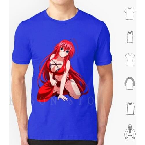 Sexy Rias Gremory Boobs | High School Dxd Anime T Shirt Diy Big Size Cotton Rias Gremory Highschool Dxd High School Dxd