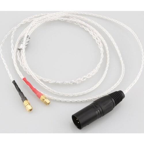 Headphone Upgrade Cable Replacement for He-5 He-6 He-400 He-500 He560 Headphone, 4-pin XLR Balanced Male, Audio Upgrade Cable