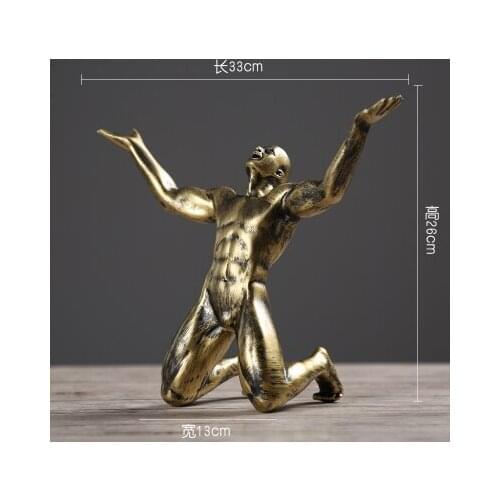 MODERN SIMPLE WINE CABINET DECORATION FURNITURE DECORATION LIVING ROOM BAR SPORTS FIGURES DEC RESIN SCULPTURE CRAFTS STATUE HOME