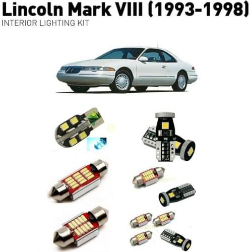 Led interior lights For Lincoln mark 8 2006-2008 18pc Led Lights For Cars lighting kit automotive bulbs Canbus