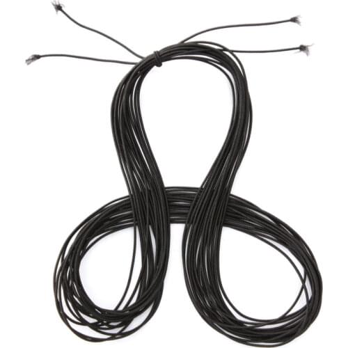 10m Real Black Elastic Thread Cord for Necklace Bracelet Craft String DIY 1.5mm