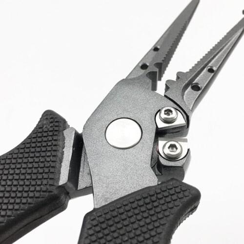 Aluminum Fishing Pliers Saltwater Resistance Include Holster and Lanyard