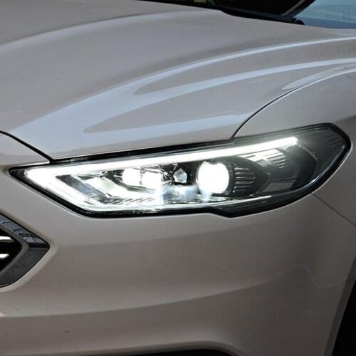Car Styling for Ford Fusion Headlights 2017-2020 Mondeo LED Headlight Dynamic Signal Animation DRL Bi Xenon Auto Accessories