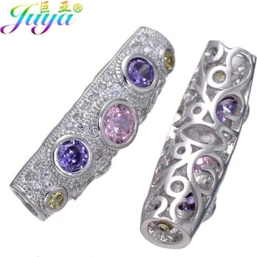 Handmade Beads Jewelry Making Accessories DIY Hollow Metal Curved Tubes Beads For Women Men Beaded Bracelets Findings Supplies