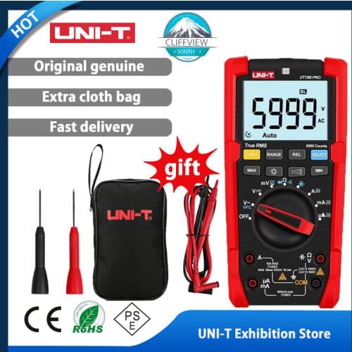 UNI-T UT15B UT17B Pro True RMS Digital Multimeter Auto Range Tester 60Mohm Anti-burn VFC Hz Capacitor Resistor Multi Meter