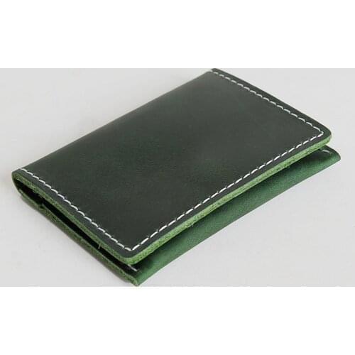 Cow Leather Card Holder Men Retro Handwork Credit Card Wallet Multi-card Slot Cardholder hasp Small Wallet for Cards