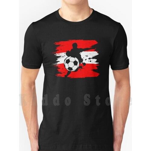 Football Austria T Shirt DIY Big Size 100% Cotton Soccer Footballer Football Team Football Game European Mr Football Fanartikel