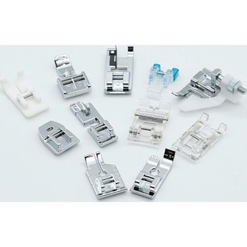 For Brother Singer Janome Domestic Sewing Machine Accessories Presser Foot Feet Set Hem Foot Spare Parts