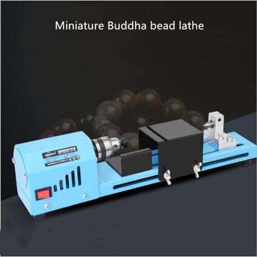 Mini diy woodworking lathe for grinding, polishing and cutting beads