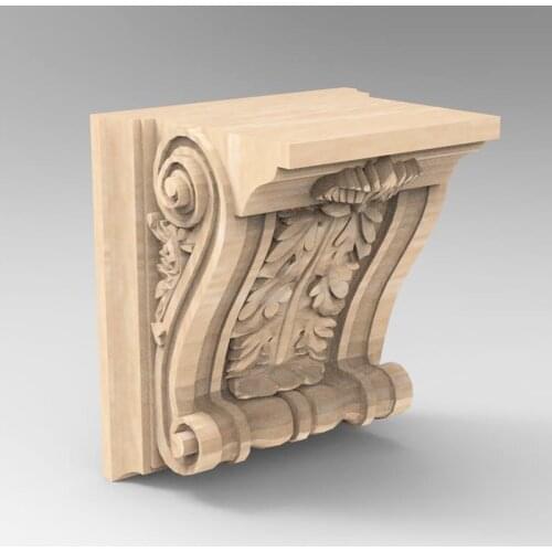 3D STL Model Supports Stands Legs for CNC Router Aspire Artcam Part of Corner or Column Carving Machine Relief _ decor 961