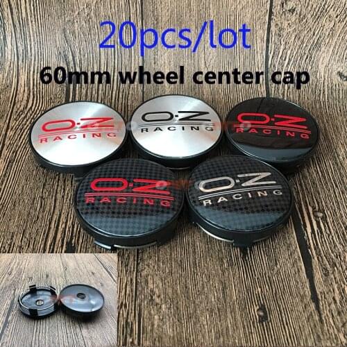100% New 20pcs/set O.Z Sticker Label Wheel Center Centre Cap 56mm 2.36" Dust-proof Wheel Hub Cap Car Styling for Auto Decoration
