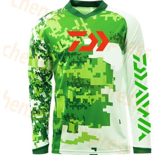 2021 New DAWA Daiwa Arrival Outdoor Fishing Clothes Summer Breathable Quick Dry Anti UV Anti Mosquit Long Sleeve Fishing Shirts