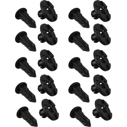 10 x Plastic Fastener Clip 8mm For Nissan