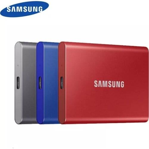 SAMSUNG T7 portable SSD NVME 500GB 1tb 2TB External Solid State Drives Type-C USB 3.2 Gen2 and backward compatible for laptop