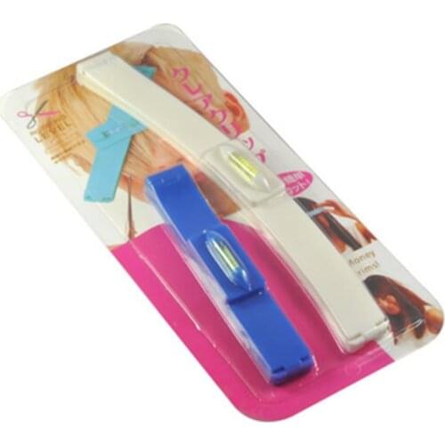 New Professional Hair Trimmer Fringe Cut Tool For Layers Bangs Scissor Clipper Over Comb Guide Home Hair Styling Level Ruler