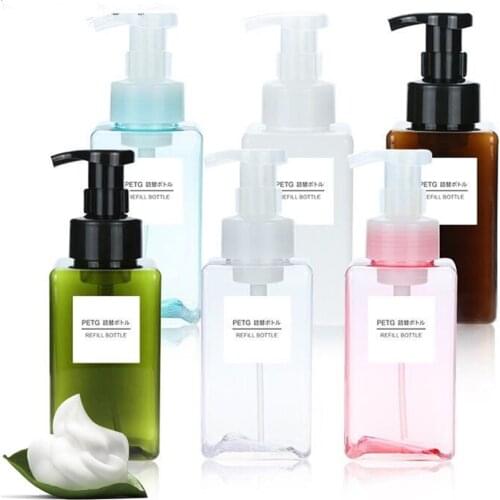 Empty Foaming Hair Spray Soap Dispenser Bathroom Hand Sanitizer Shampoo Body Wash Lotion Pump Refillable Travel Bottle