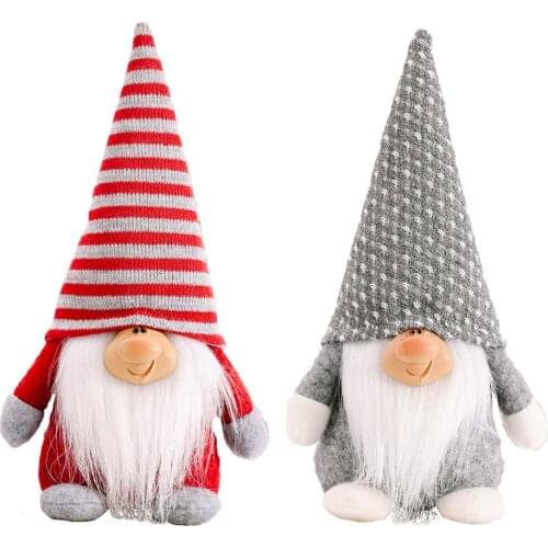 22*10cm Christmas Plush Doll New Year Home Ornaments Christmas Tree Door Hanging For Home Mall Decoration