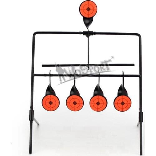 Shooting Durable Target Set 5 Targets Automatic Reset Rotating Outdoor Hunting Useful Target