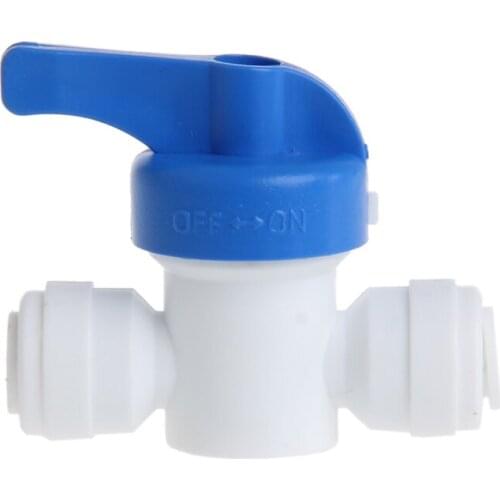 Ball Valve 6mm 1/4" Tube OD Port Plastic Water System Loop Connector Whosale&Dropship