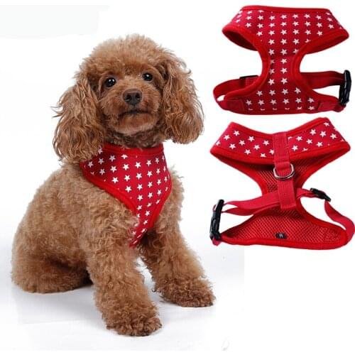 Clearance Star harness Adjustable Soft Breathable Dog Cat Control dog Harness Nylon harness for Pet puppy collar Chest Strap