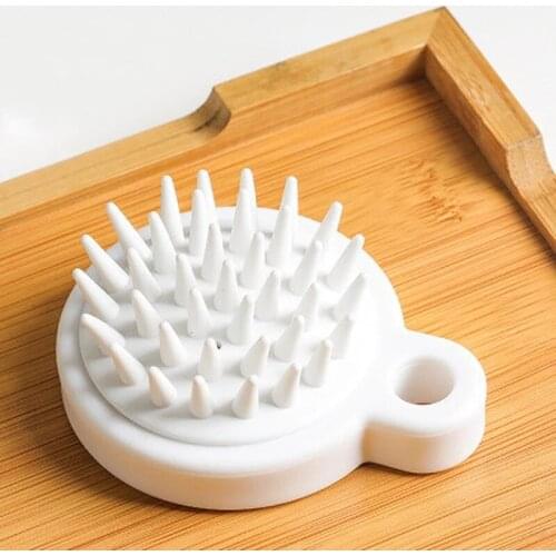 Silicone Head Body Scalp Massage Brush Silicone Shampoo Brush Hair Washing Comb Shower Brush Bath SPA Massage Brush TSLM1