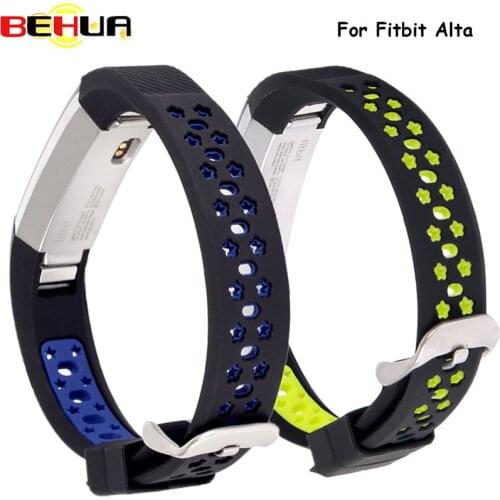 BEHUA Replacement Silicone Wristband + Buckle For Fitbit Alta High Quality Watch Bands Straps Adjustable Strap Accessories 2018