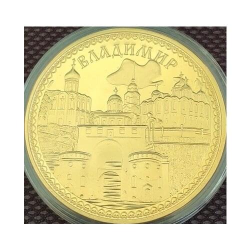 Vladimir Commemorative Coin Badge Embossed gold Plated Coins Collectibles Art Souvenir Friends Gifts