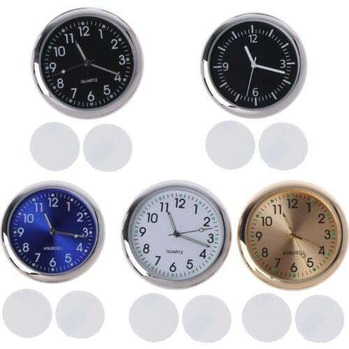 1 PC Universal Car Clock Stick-On Electronic Watch Dashboard Noctilucent Decoration For SUV Cars Clocks