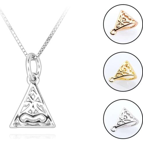 10pcs Triangular necklace pendant, can be used to make bracelet small pendant earring pendant 12mm*10mm