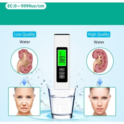 3 in 1 LCD Digital TDS EC PPM Meter Water Quality Purity Tester Drinking Monitor PXPD