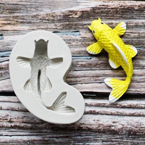 3D Fish Molds Bakeware Silicone Soap Mould Fondant Cake Decorating Tools Food Grade Silicone Chocolate Mold